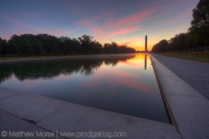 National Mall Sunrise Washington Monument
