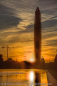 National Mall Sunrise Washington Monument